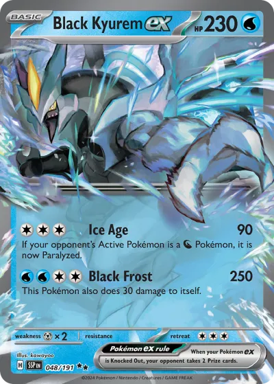 48 Black Kyurem ex Surging Sparks 2024