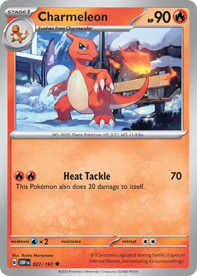 27 Charmeleon Obsidian Flames 2023