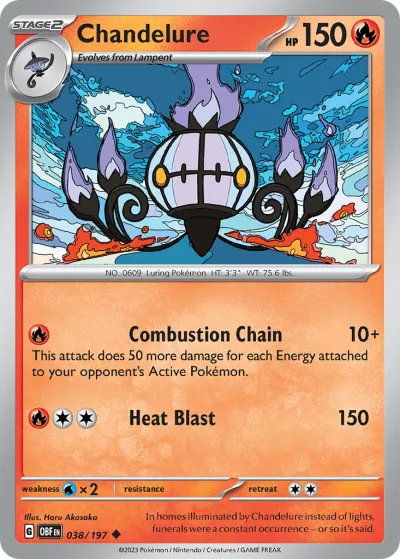 38 Chandelure Obsidian Flames 2023