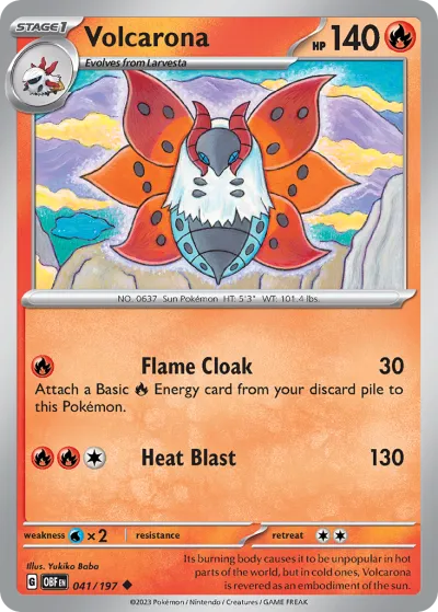 41 Volcarona Obsidian Flames 2023