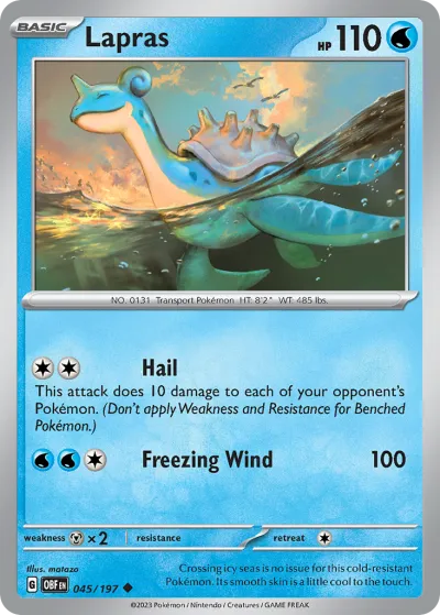 45 Lapras Obsidian Flames 2023