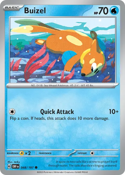 48 Buizel Obsidian Flames 2023