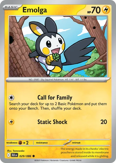 29 Emolga Black Bolt 2025